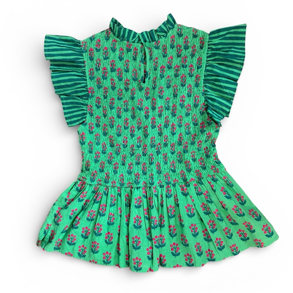 Printfresh High Priority Blouse Clover Green Flor… - image 4